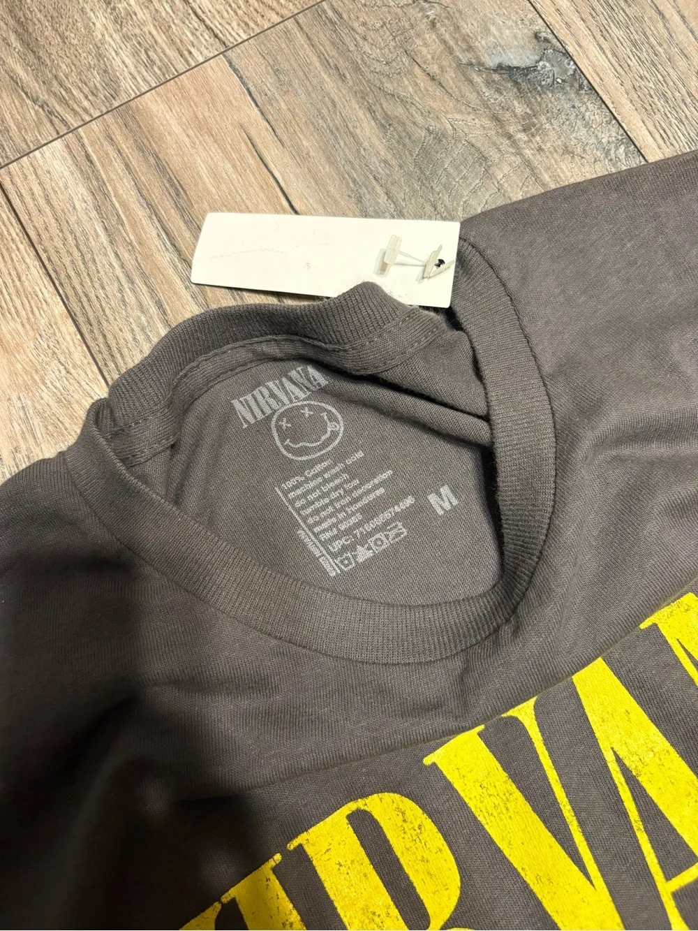 NIRVANA Grey graphic tee shirt